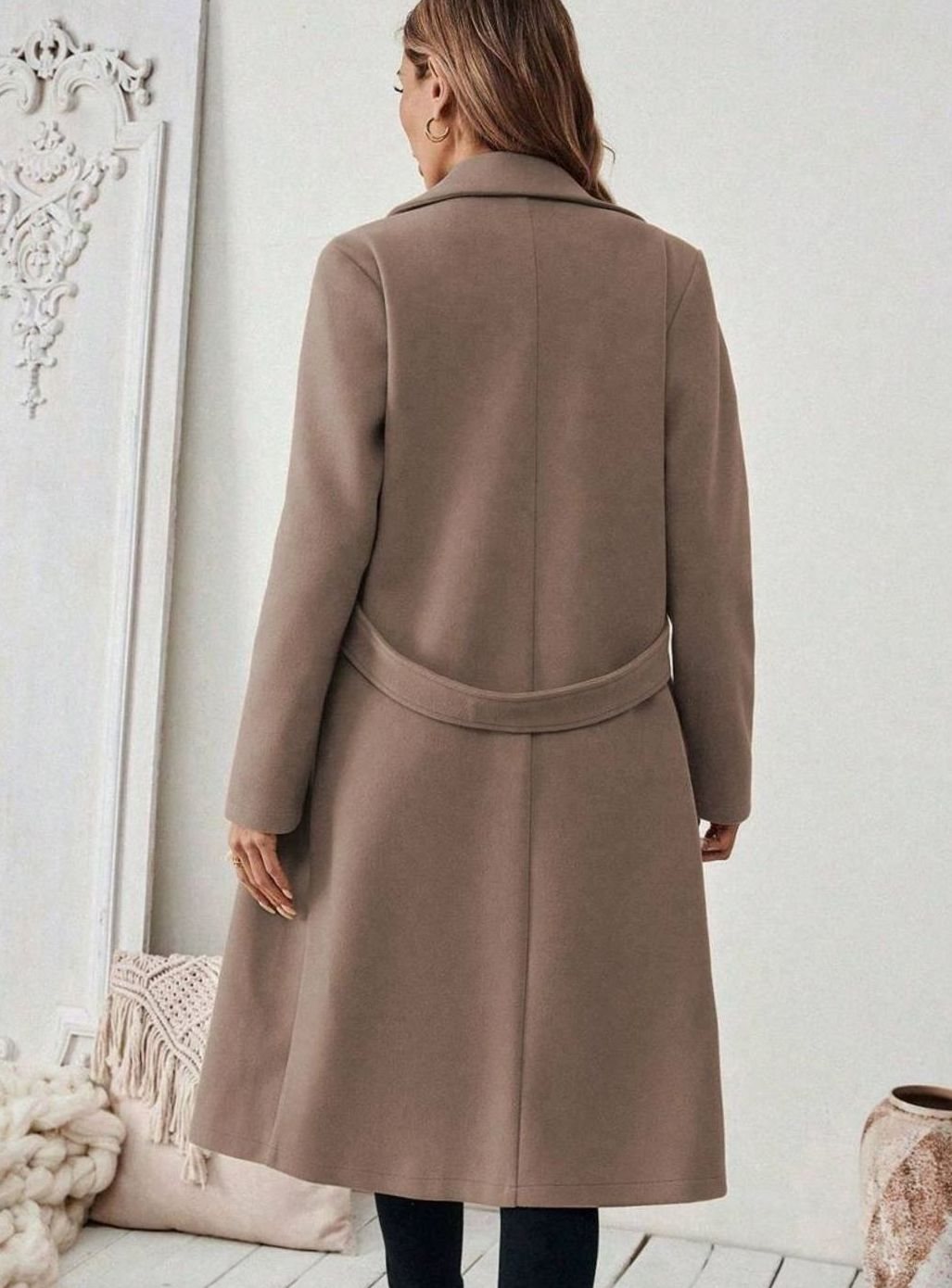 Women's Belted Longline Coat - view 8