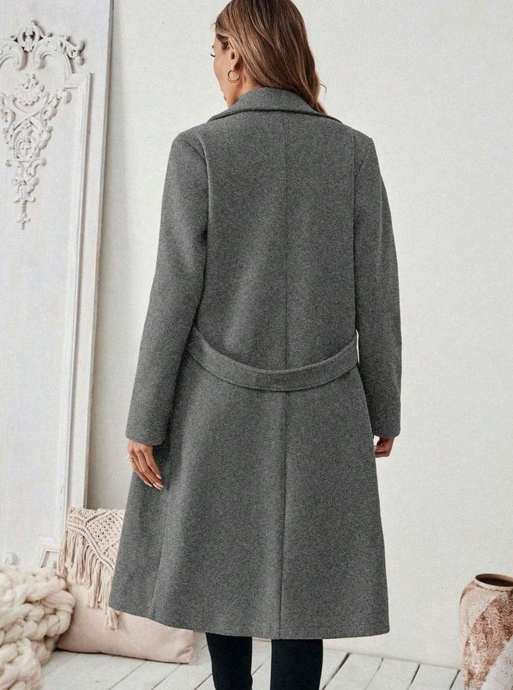 Women's Belted Longline Coat - view 11