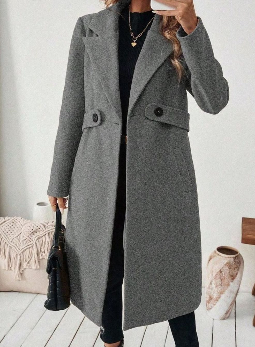 Women's Belted Longline Coat - view 12