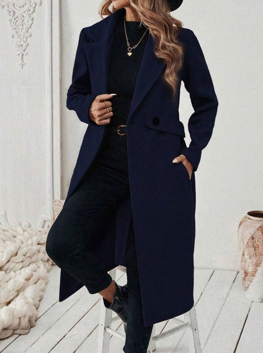 Women's Belted Longline Coat - view 13