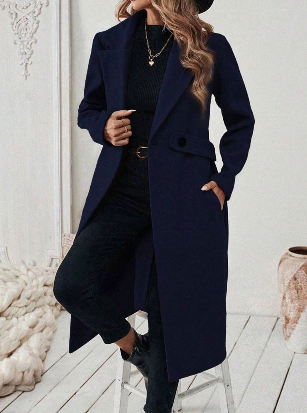 Women's Belted Longline Coat - view 13