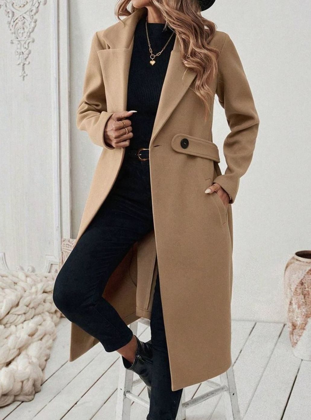 Women's Belted Longline Coat - view 1