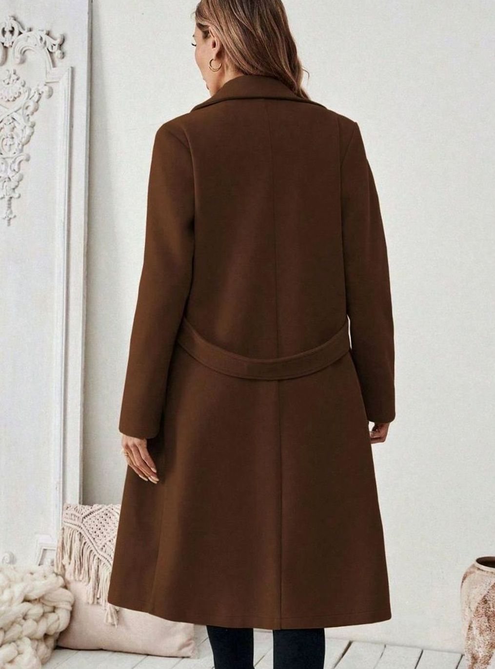 Women's Belted Longline Coat - view 5
