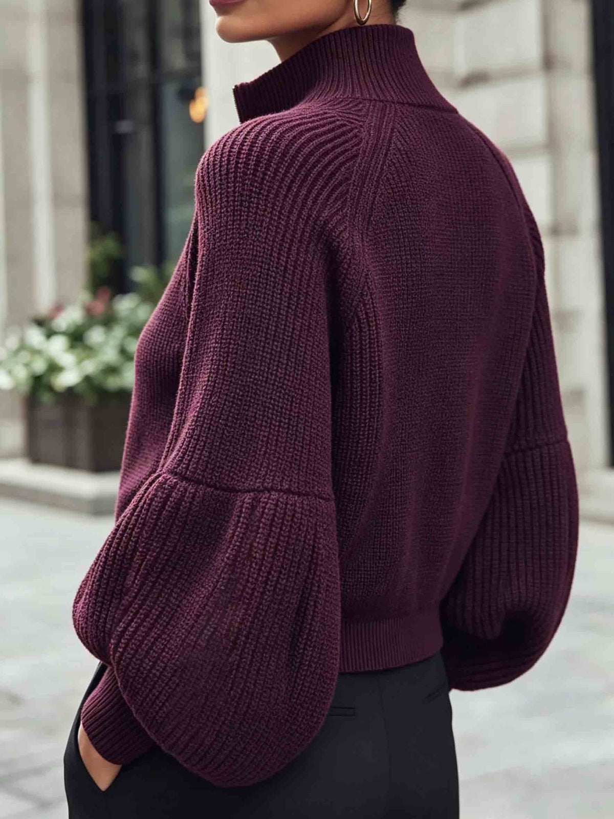 Women's Cropped Zip Cardigan - view 1