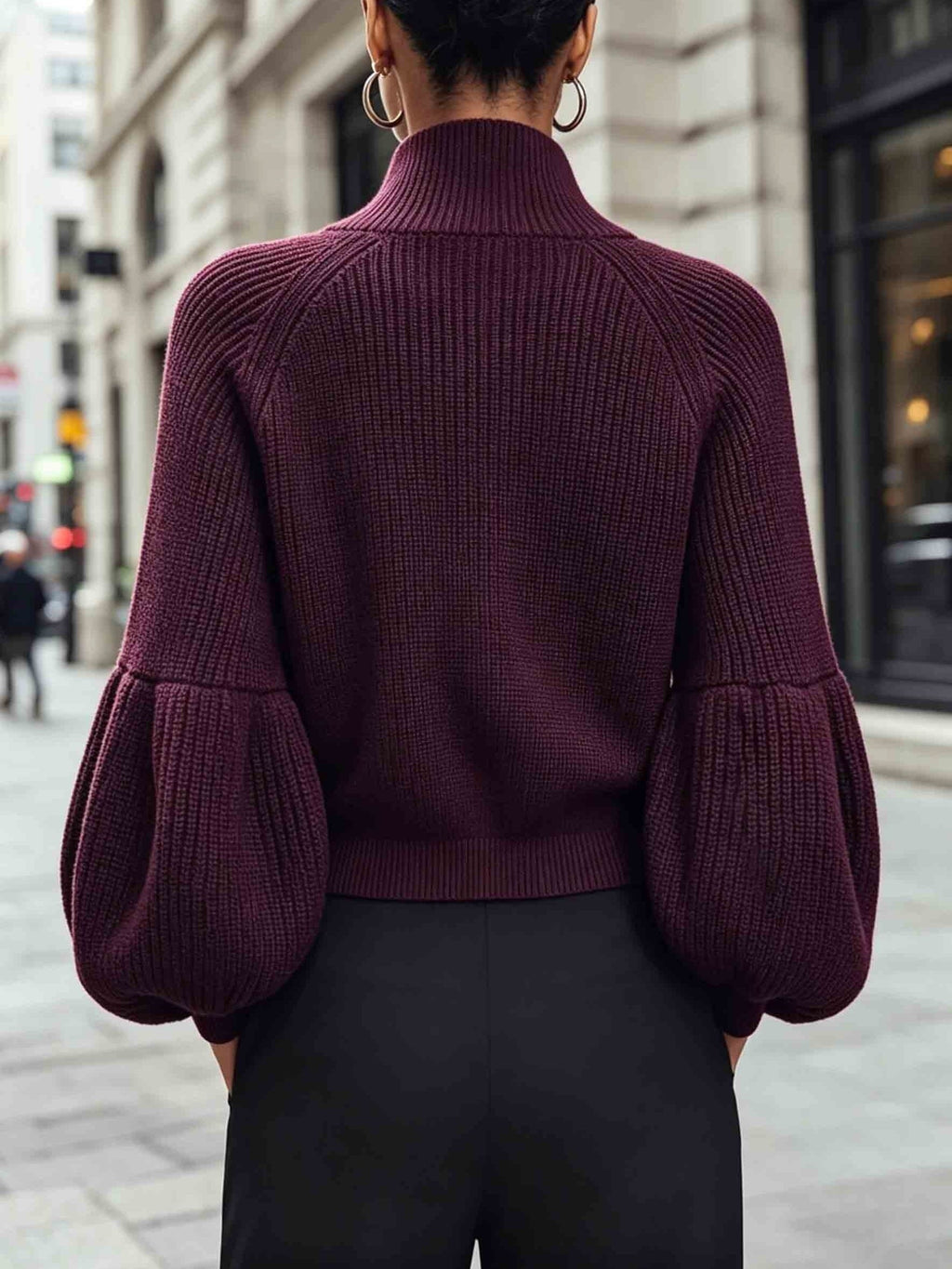 Women's Cropped Zip Cardigan - view 2