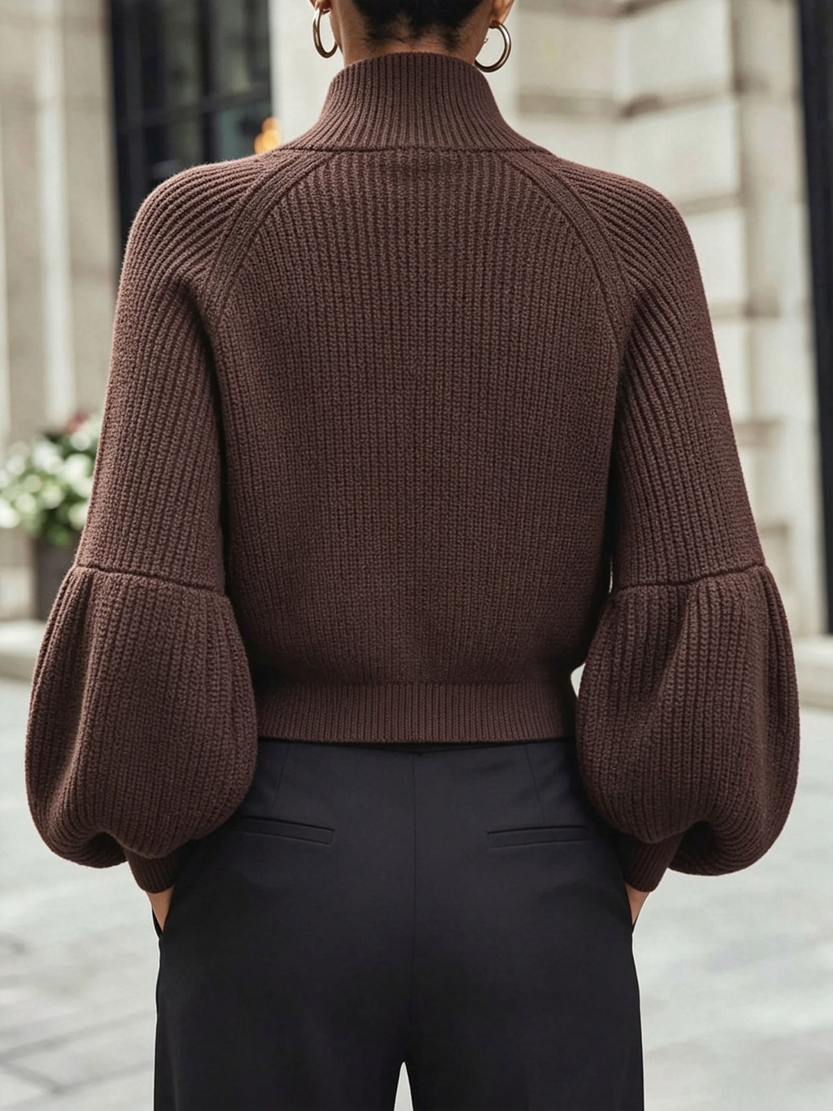 Women's Cropped Zip Cardigan - view 4