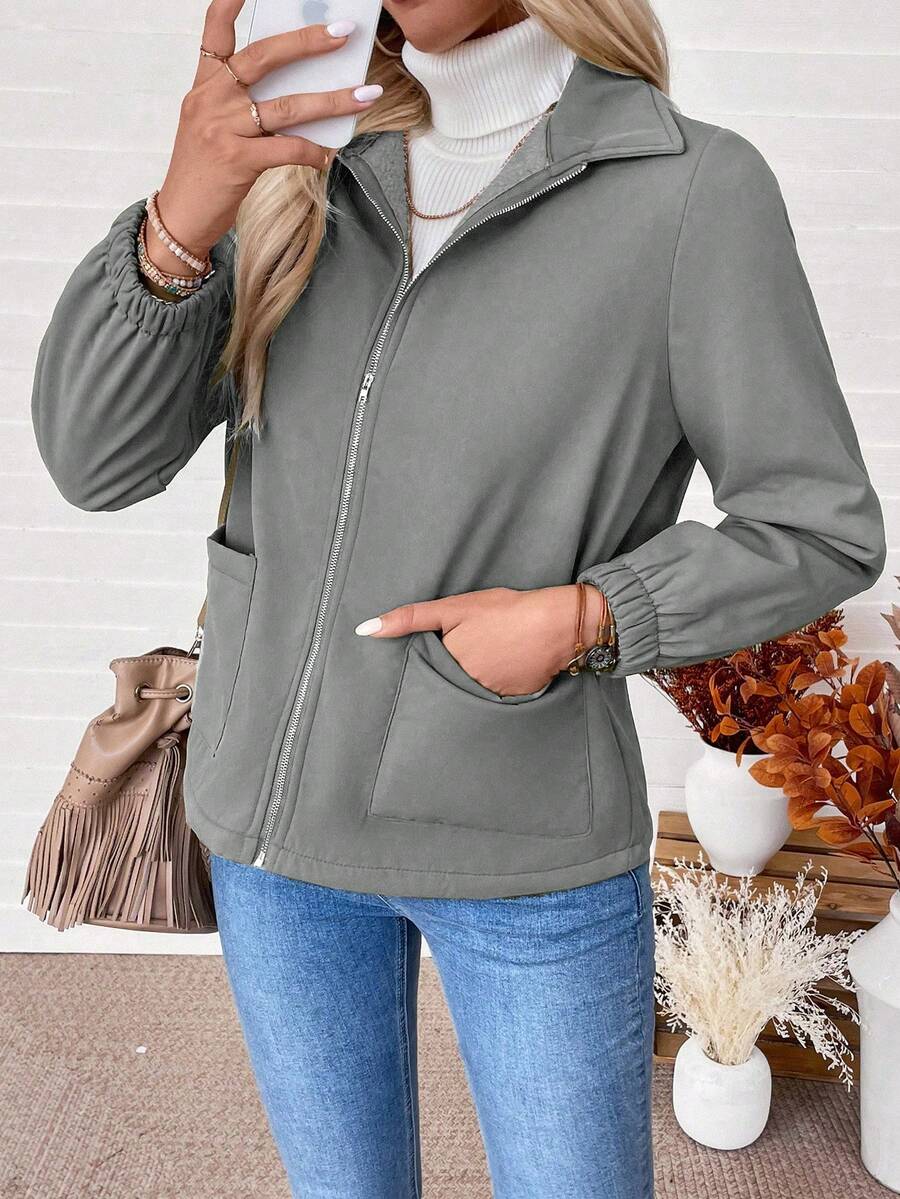 Women's Fleece-Lined Zip Jacket - view 7